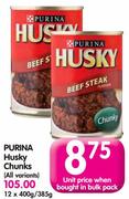 Purina Husky Chunks(All Variants)-12x400/385G