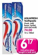Aquafresh Toothpaste-12x100Ml