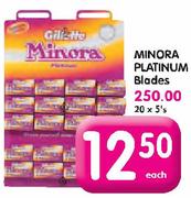 Minora Platinum Blades-20x5's