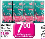 Stayfree Maxi Pads(All Variants)-4X10's