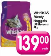 Whiskas Meaty Nuggets(All Flavours)-4kg