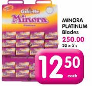 Minora Platinum Blades-20X5's