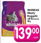 Whiskas Meaty Nuggets(All Flavours)-4kg