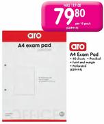 Aro A4 Exam Pad-Per 10 Box