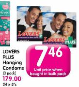 Lovers Plus Hanging Condoms-24x3's