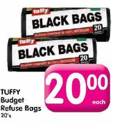 Tuffy Budget Refuse Bags-20's Each