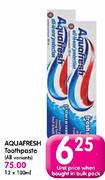 Aquafresh Toothpaste(All Variants)-12x100ml