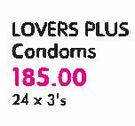 Lovers Plus Condoms-24 x 3's