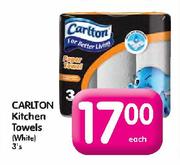 Carlton Kitchen Towels White-3's