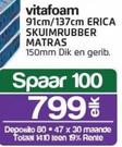 Vitafoam 137cm Erica Skuimrubber Matras