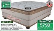 Restonic 152cm Ruby Queen Base Set