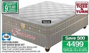 Sealy Preston Euro Top 152cm Queen Base Set