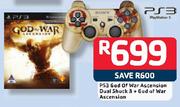 PS3 God Of War Ascension Dual Shock 3+ God Of War Ascension