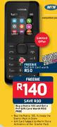 Nokia 105 And Get A PnP Gift Card