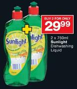 Sunlight Dishwashing Liquid-2 x 750ml