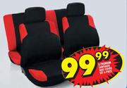 Q Premium Santiago Seat Cover Set 6-Piece