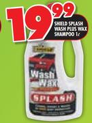 Shield Splash Wash Plus Wax Shampoo-1Ltr