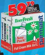Parmalat Everfresh UHT Long Life Milk-6 x 1Ltr