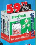 Parmalat Everfresh UHT Long Life Milk-6 x 1Ltr