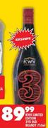 KWV Limited Edition 3 Yr Old Brandy-750ml