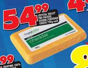 Crystal Valley Pre-Packed Gouda/Cheddar Cheese-750gm Each