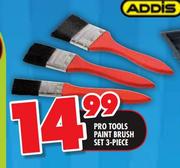 Addis Pro Tools Paint Brush Set-3 Piece