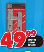Mortise 5-Lever Lock Set