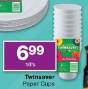 Twinsaver Paper Cups-10's