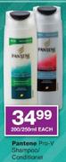 Pantene Pro-V Shampoo/Conditioner-200/250ml Each