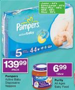Pampers Acrive Baby Disposable Nappies-Per Pack