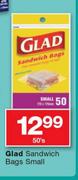 Glad Sandwich Bags Small-50's