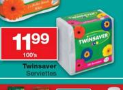 Twinsaver Serviettes-100's