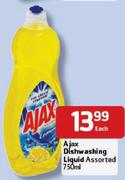 Ajax Dishwashing Liquid-750ml Each