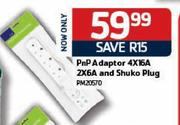 PnP Adaptor 4X16A,ZX6A and Shuko Plug(PM20570)