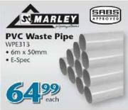 Marley PVC Waste Pipe(WPE313) Each