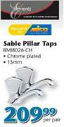 Elements Sable Pillar Taps(BMI8026-CH)-Per Pair