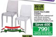 H&H Collection Mars Polycarb Chairs-Each