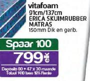 Vitafoam 137cm Erica Skuimrubber Matras-Each