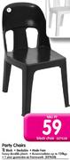 Party Chair(Black)-Each