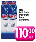 Eno Fruit Salts Dispenser Pack-72's Each