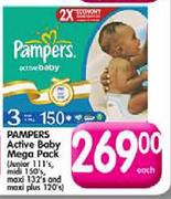 Pampers Active Baby Mega Pack Each