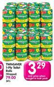 Twinsaver 1-Ply Toilet Rolls