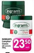 Ingram's Camphor Cream-500g Each