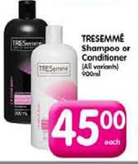 Tresemme Shampoo Or Conditioner-900ml Each