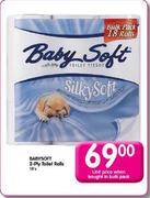 Babysoft 2-Ply Toilet Rolls-18's
