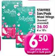 Stayfree San Pads Maxi Wings-Each