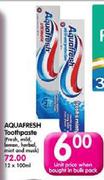 Aquafresh Toothpaste (Fresh, Mild, Lemon, Herbal, Mint And Musk)-100ml