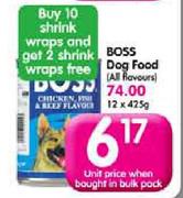 Boss Dog Food (All Flavours)-425g 