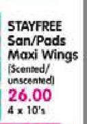 Stayfree San / Pads Maxi Wings (Scented / Unscented)-4 x 10's