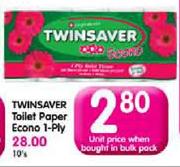 Twinsaver Toilet Paper Econo 1-Ply
